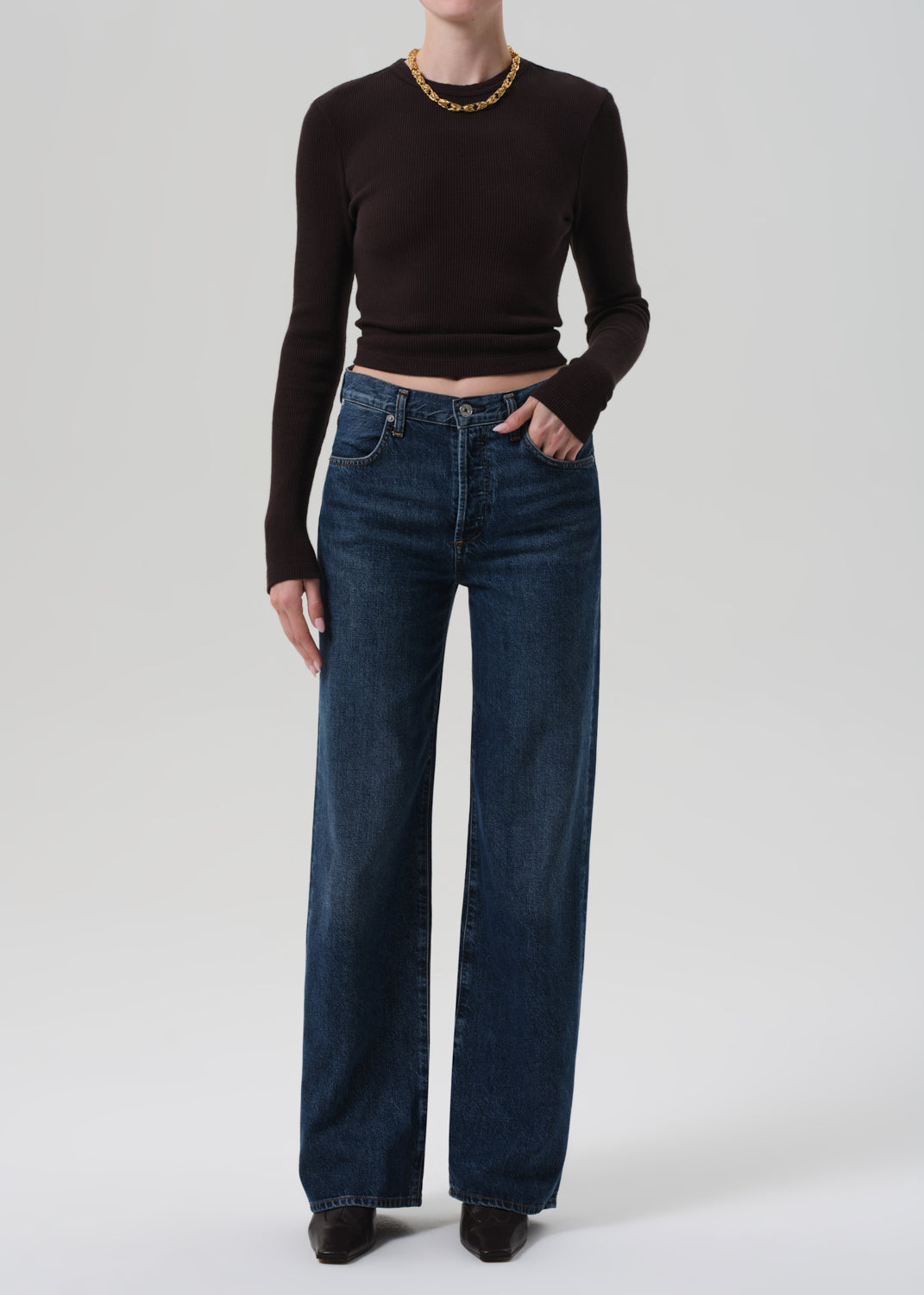 Annina High Rise Wide Leg 33" in Westwood