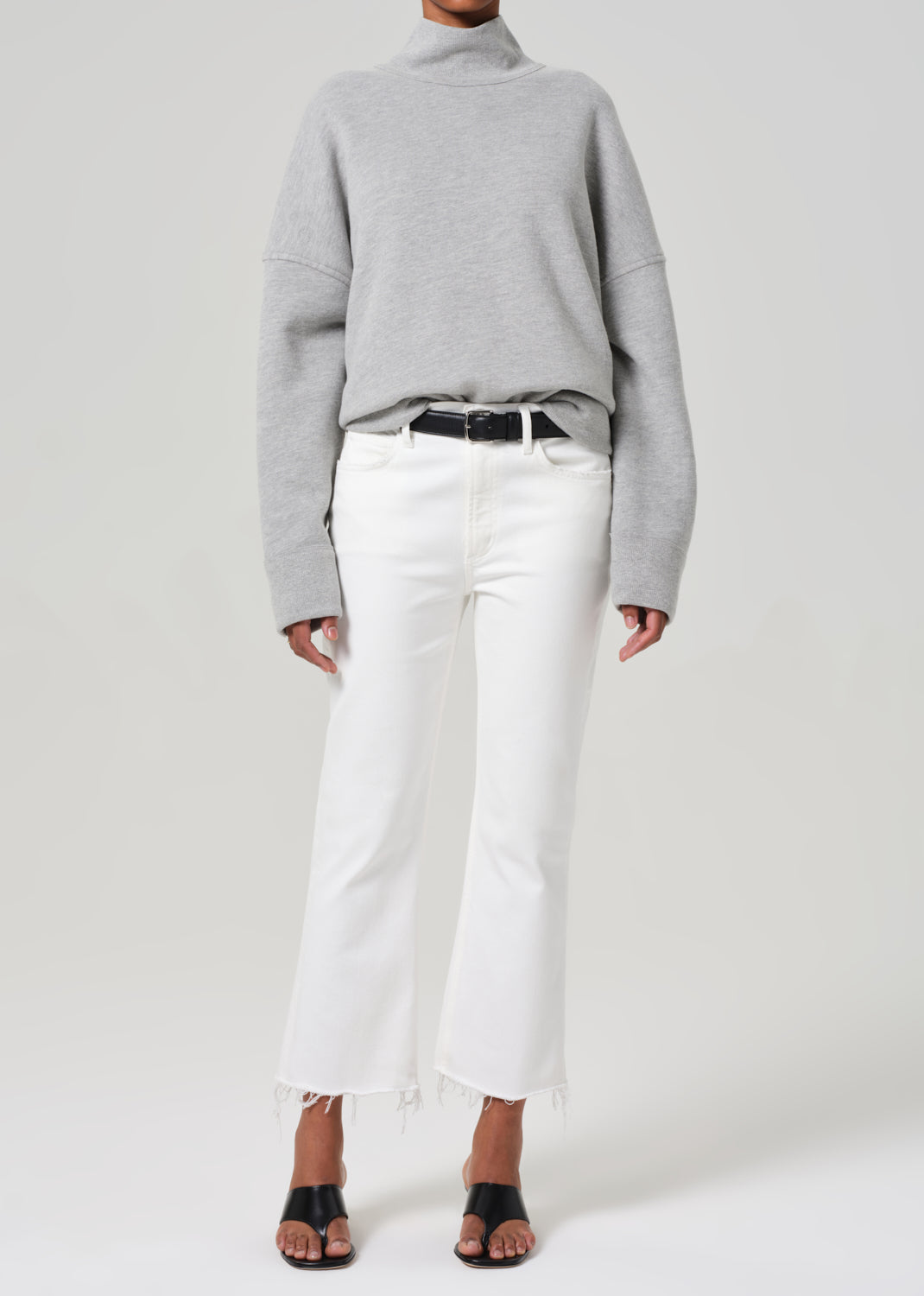Isola Mid Rise Cropped Boot in Soft White