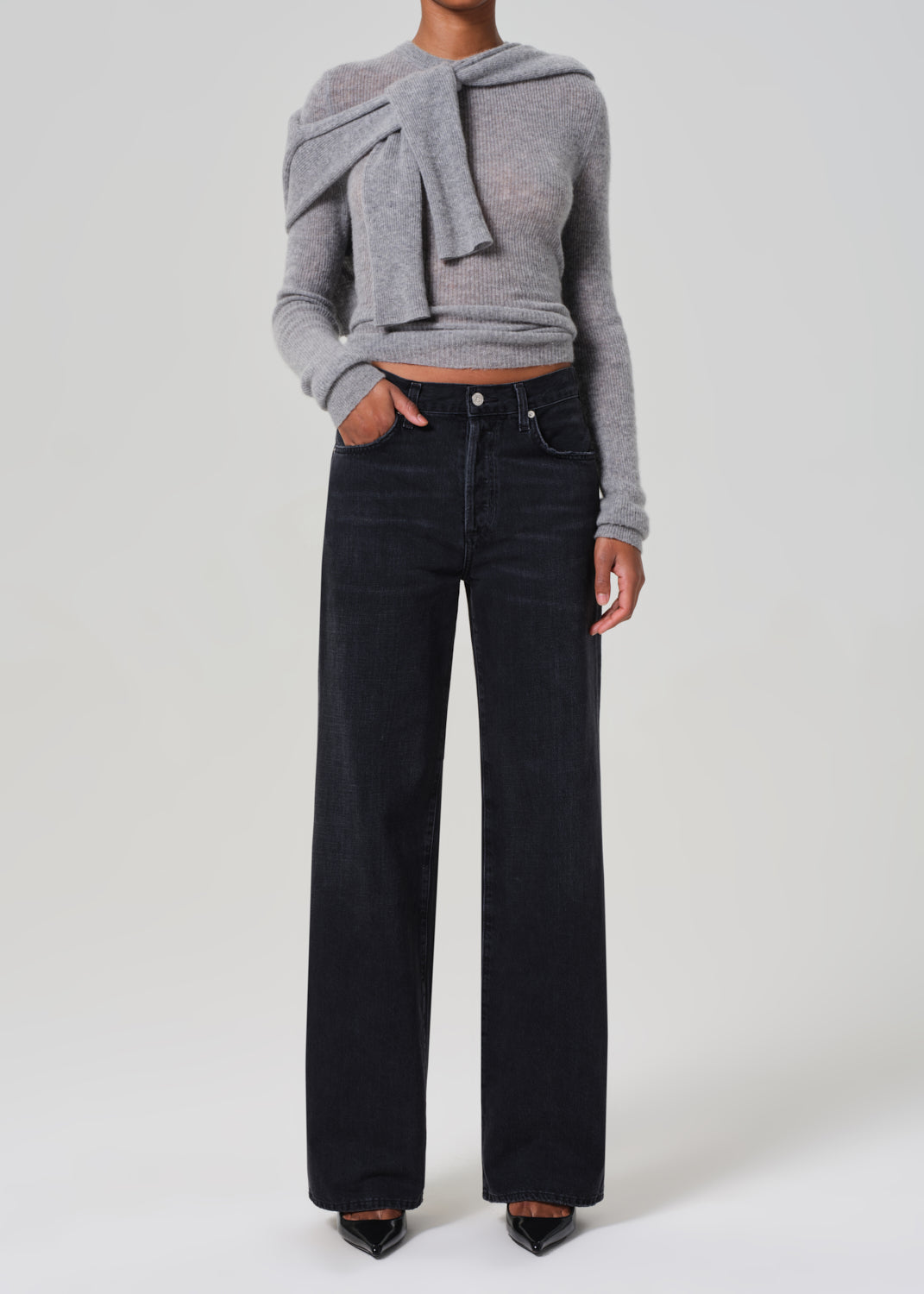 Annina High Rise Wide Leg 30" in Prophecy