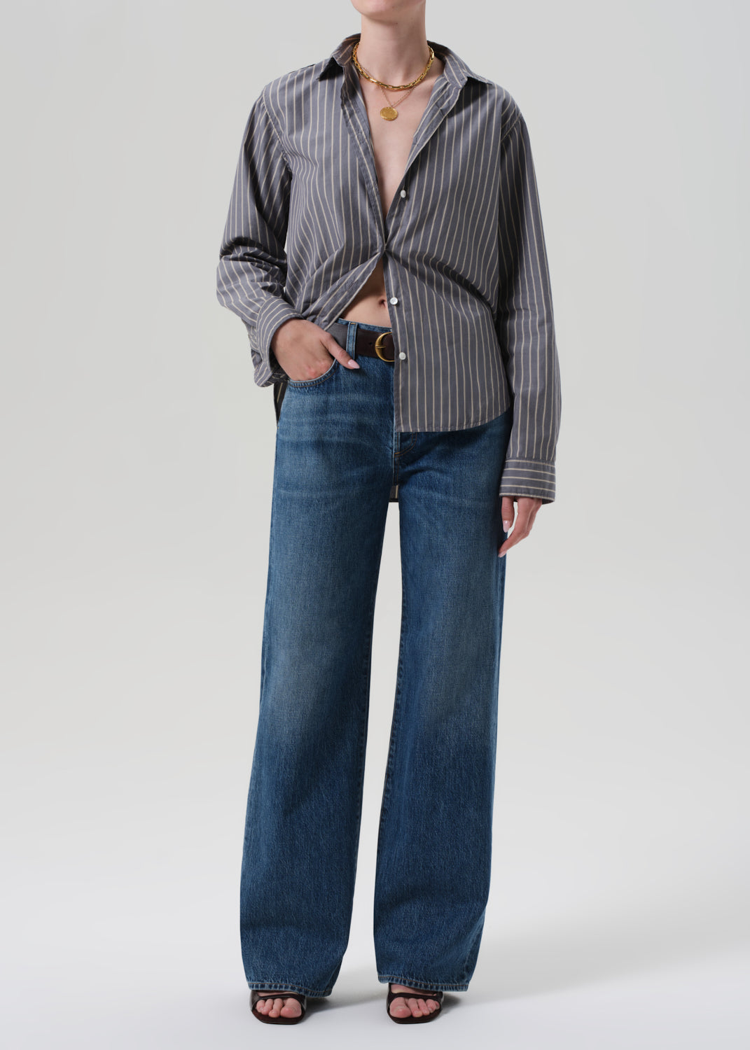 Annina High Rise Wide Leg 33" in Sunland