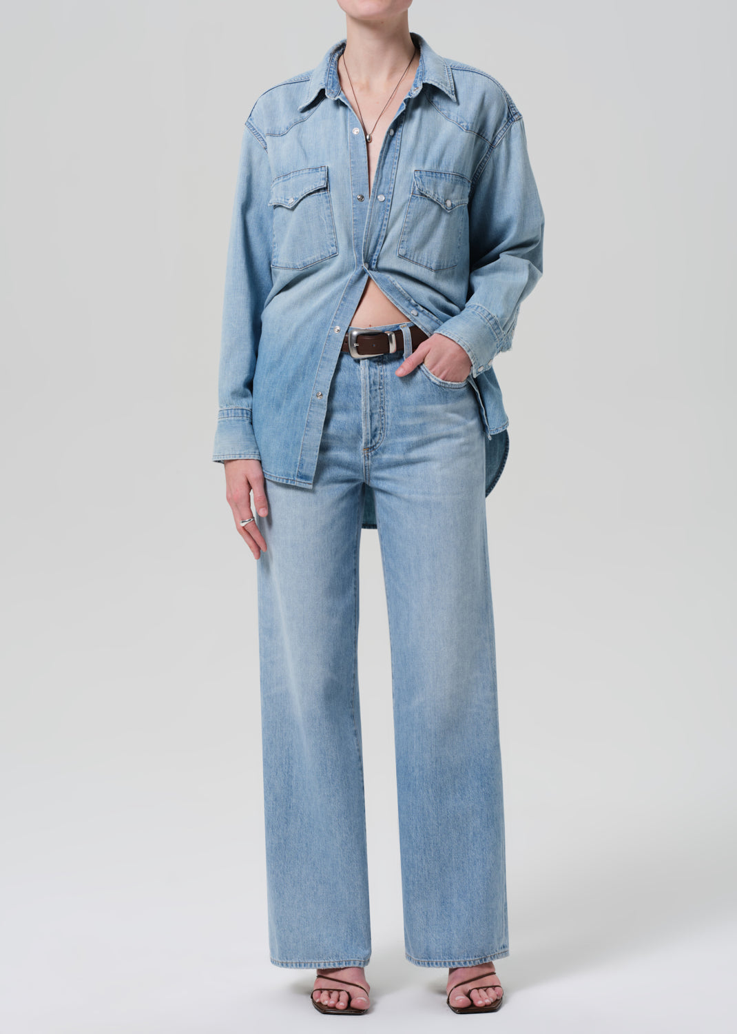 Annina High Rise Wide Leg 33" in Tularosa