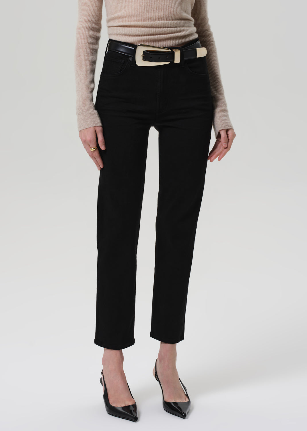 Caia Straight in Plush Black