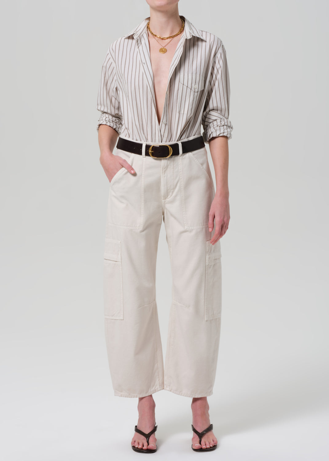 Marcelle Low Slung Easy Cargo in Almondette