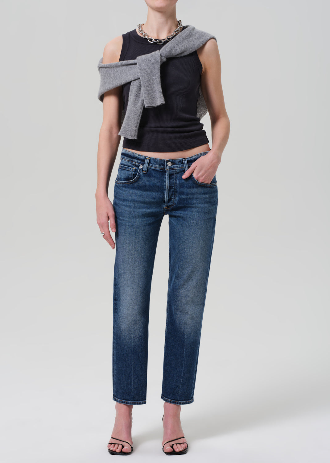 Anissa Low Rise Straight in Allister