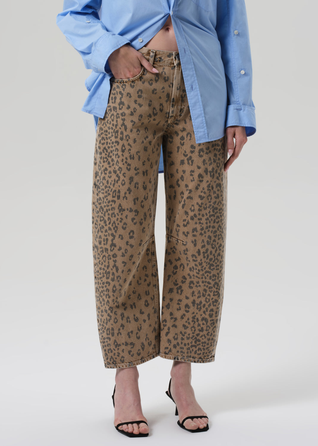 Miro Relaxed Jean in Natural Cheetah