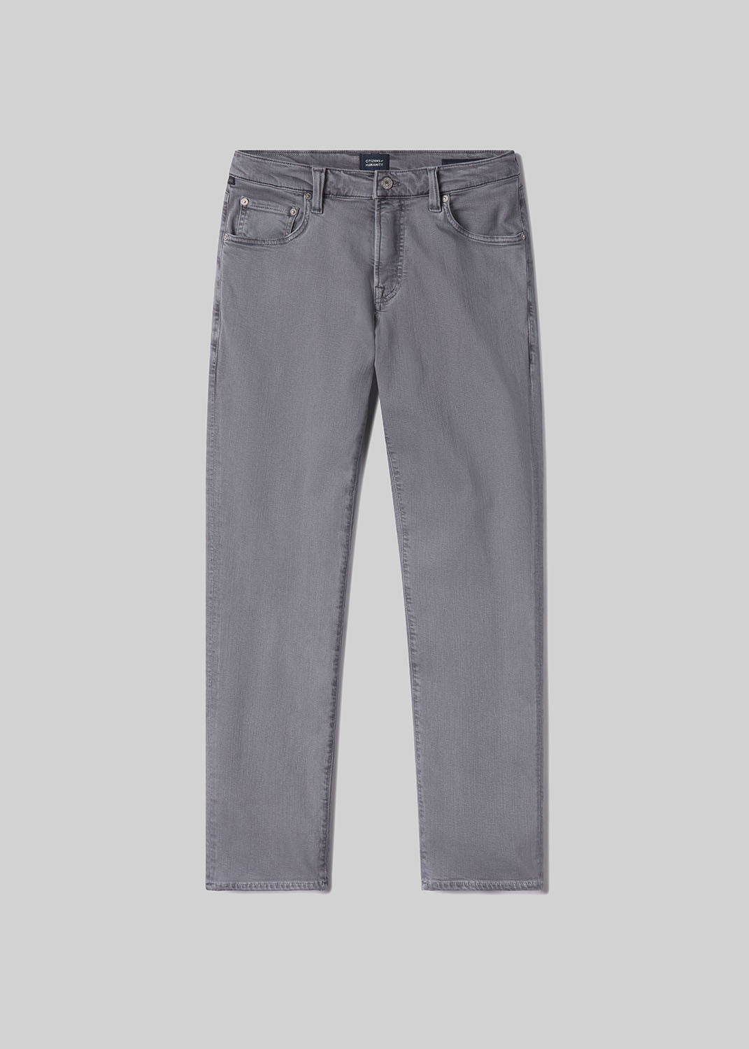 Gage Slim Straight Soft Weft in Heron Grey