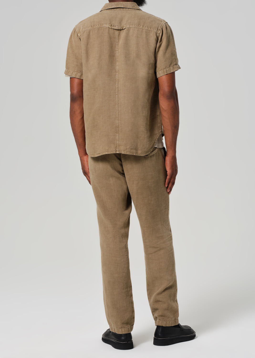 Drawstring Deck Linen Pant in Reservoir