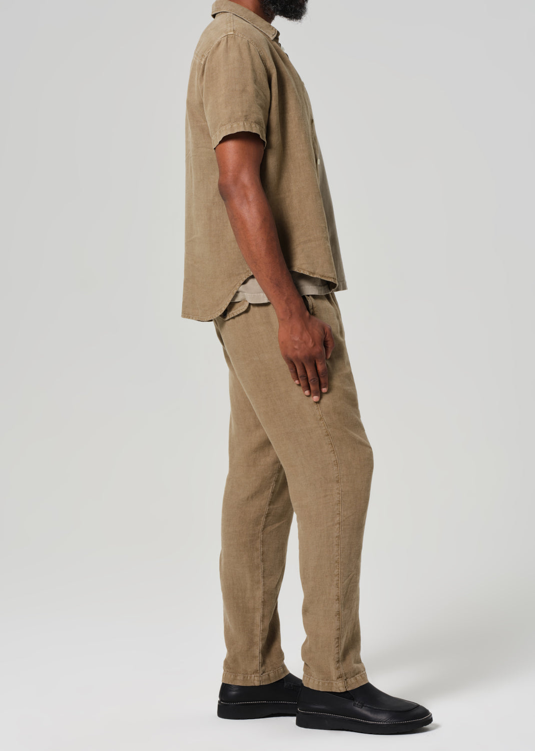 Drawstring Deck Linen Pant in Reservoir