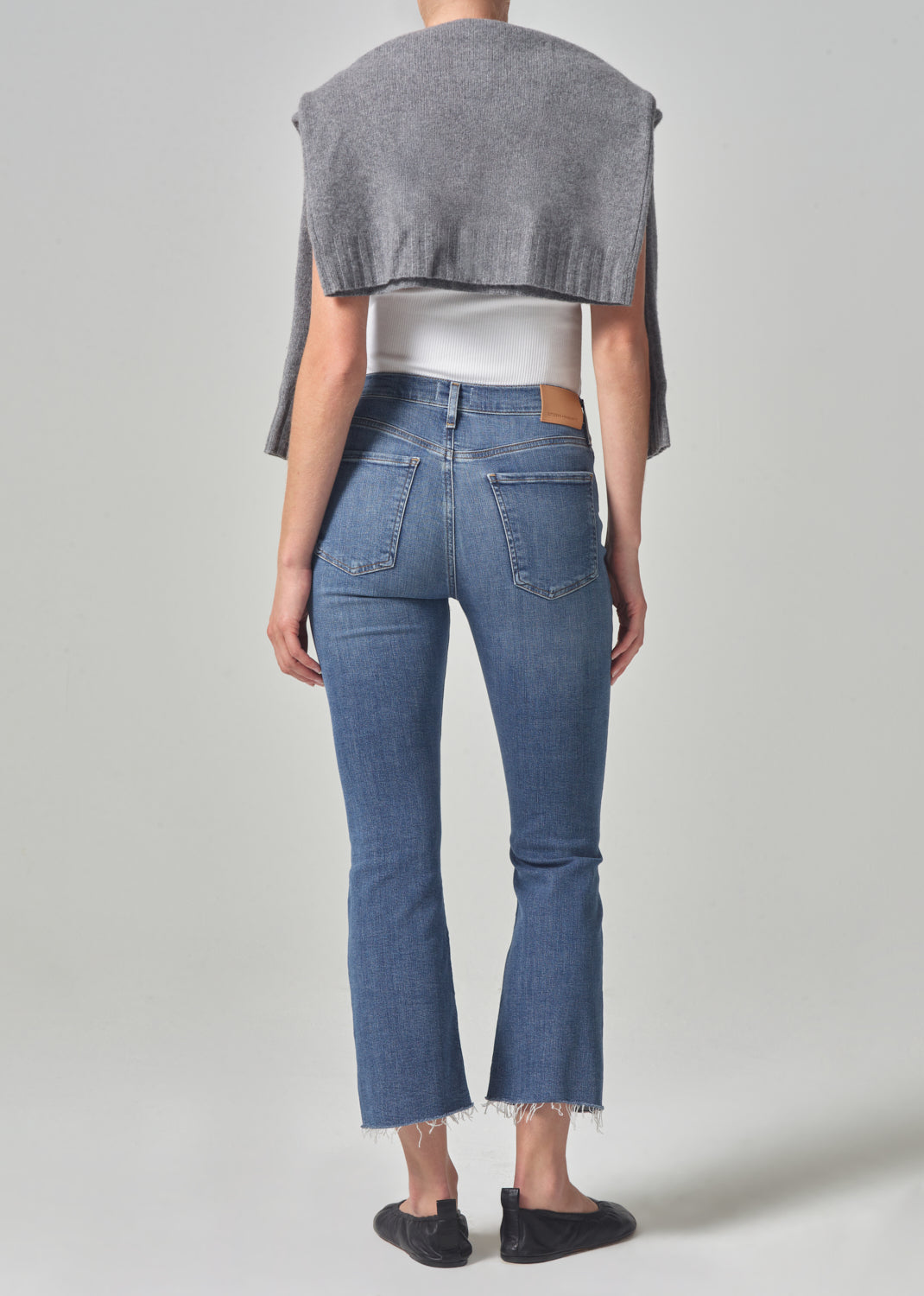 Maternity Isola Mid Rise Cropped Boot in Lawless