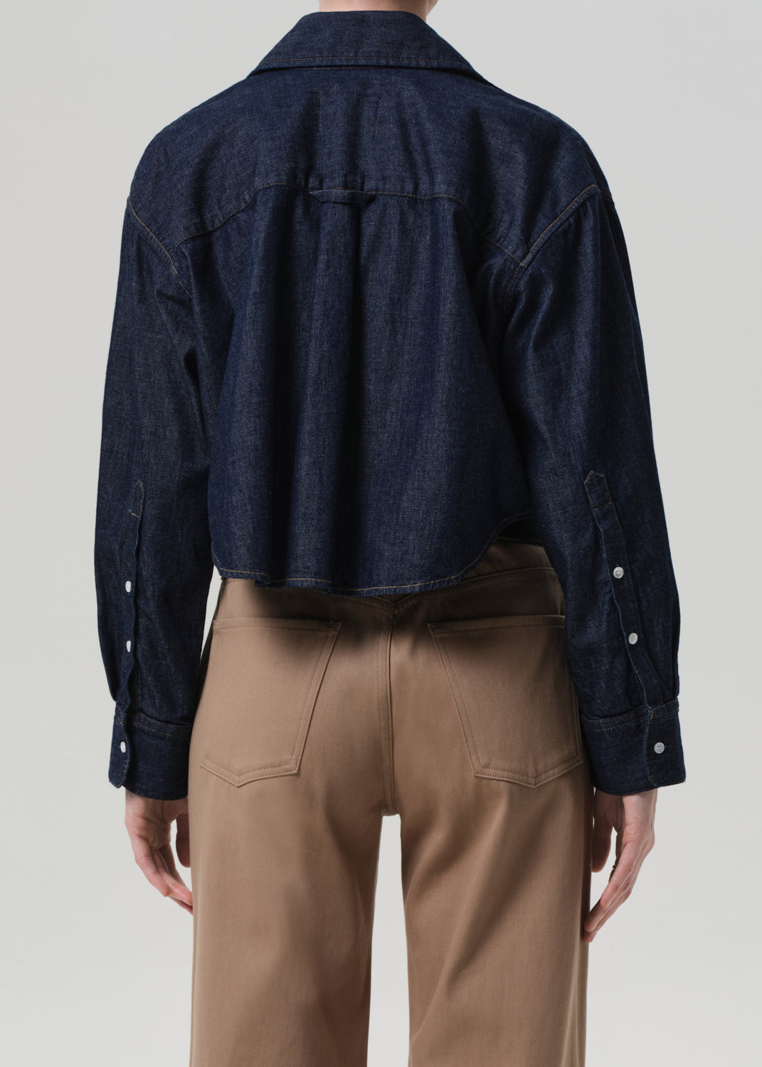 Ana Cropped Shirt in Piave