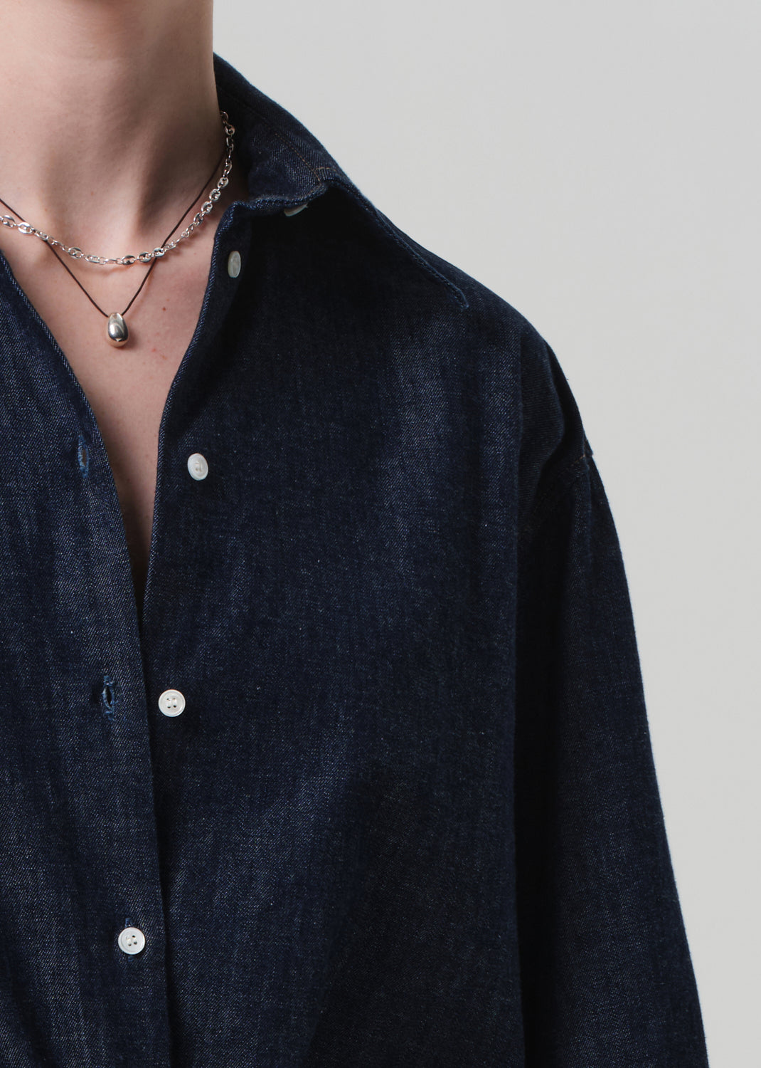 Ana Cropped Shirt in Piave